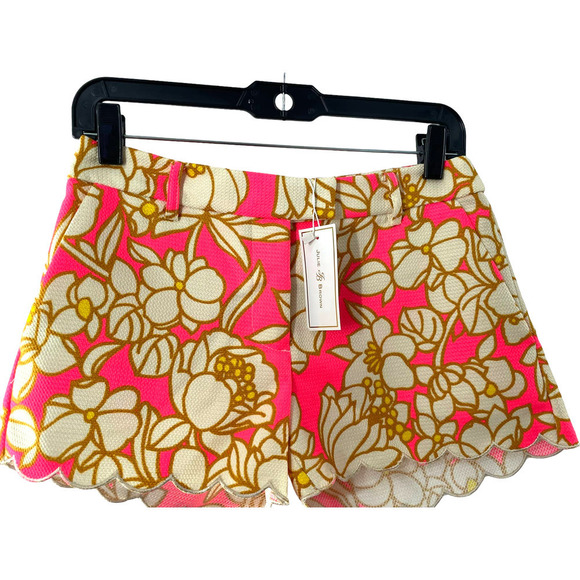 NWT JULIE BROWN PINK BLOSSOM  SHORTS* - Picture 1 of 7